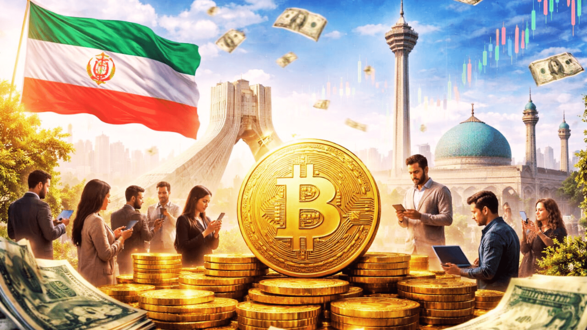 O conflito entre Trump e o Irão provoca uma subida no mercado das criptomoedas em meio ao caos