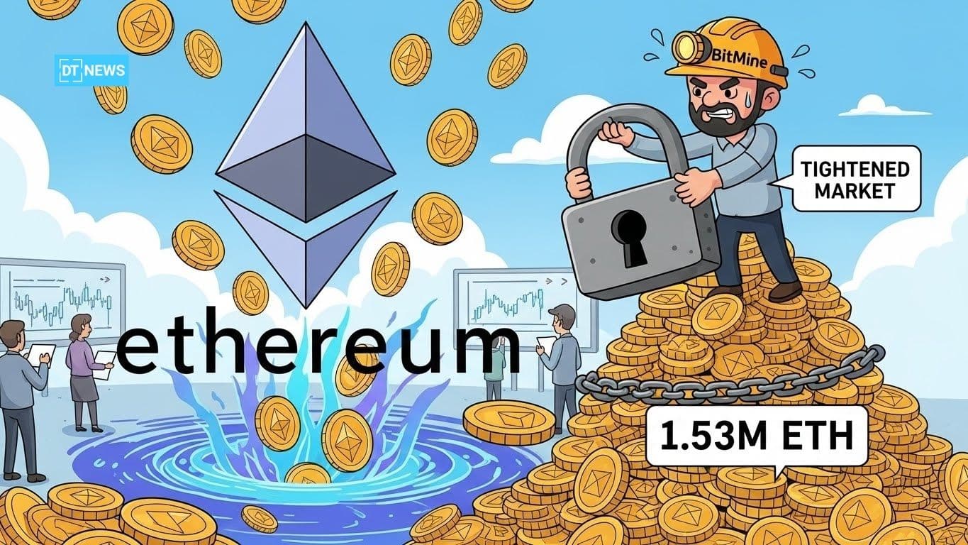 Ethereum Staking Surge Tightens Market Amid BitMine’s 1.53M ETH Lockup