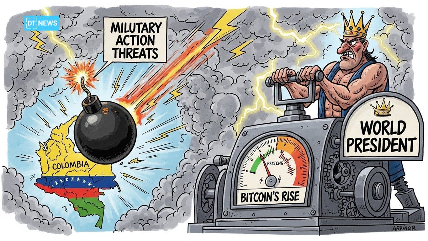 Trump Talks Troops, Bitcoin Talks $93K 23 Bitcoin Nears $93K Amid Trump Military Action Threats in Colombia