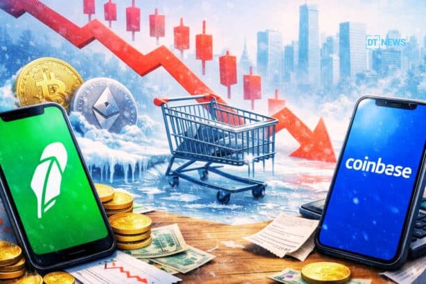 Crypto Winter Deepens as Robinhood and Coinbase Show Retail Shift