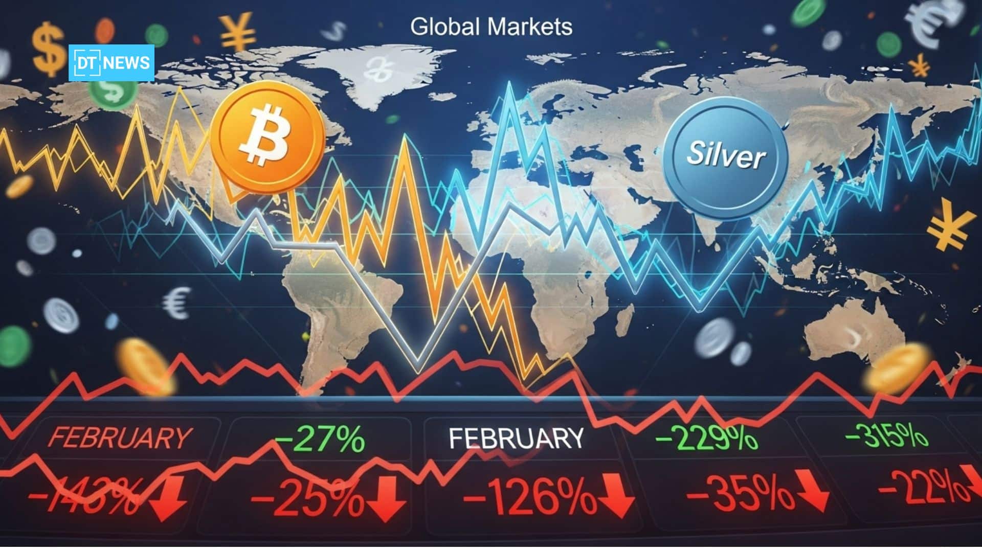 Global Market Sink as Bitcoin, Silver Sell-Off Triggers Margin Calls 23 Global Markets Shake as Bitcoin and Silver Trigger Margin Market Stress in February