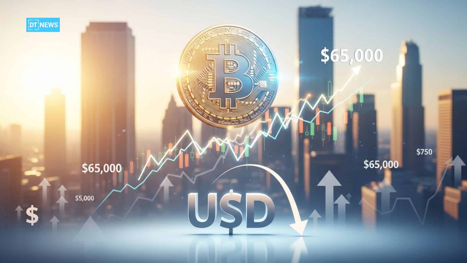 Bitcoin Rebound Above $65K Lifts Sentiment as Dollar Weakens and Markets Rally