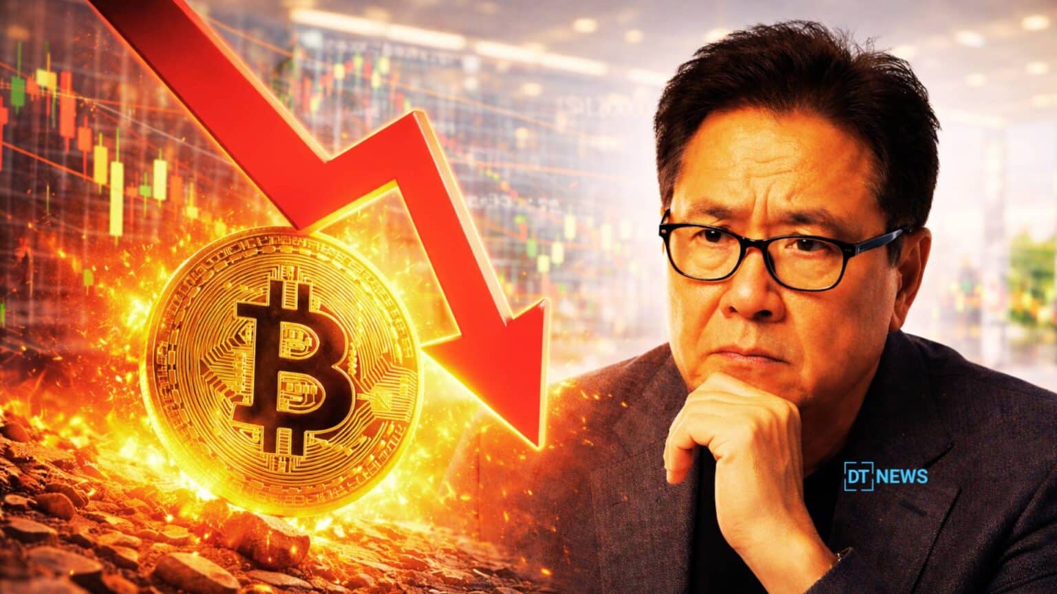 Robert Kiyosaki Says Bitcoin Crash Signals Bigger Collapse