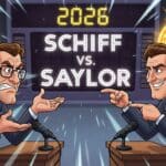 Schiff and Saylor Clash Over Strategy Bitcoin Game Plan