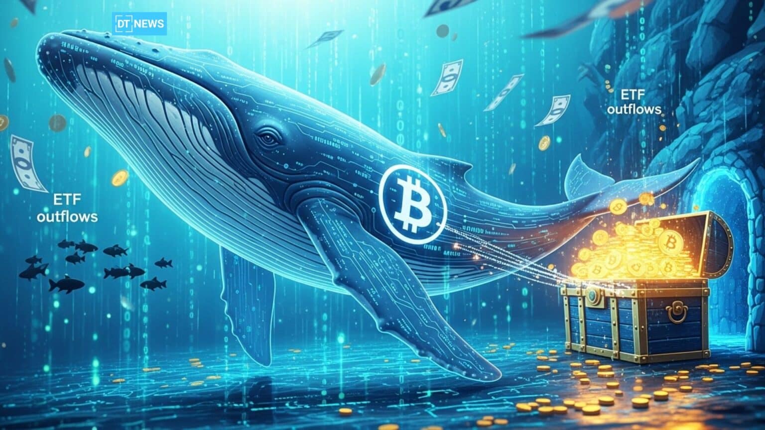 Bitcoin Whale Accumulation Move Billions Into Cold Storage as ETF Outflows Continue