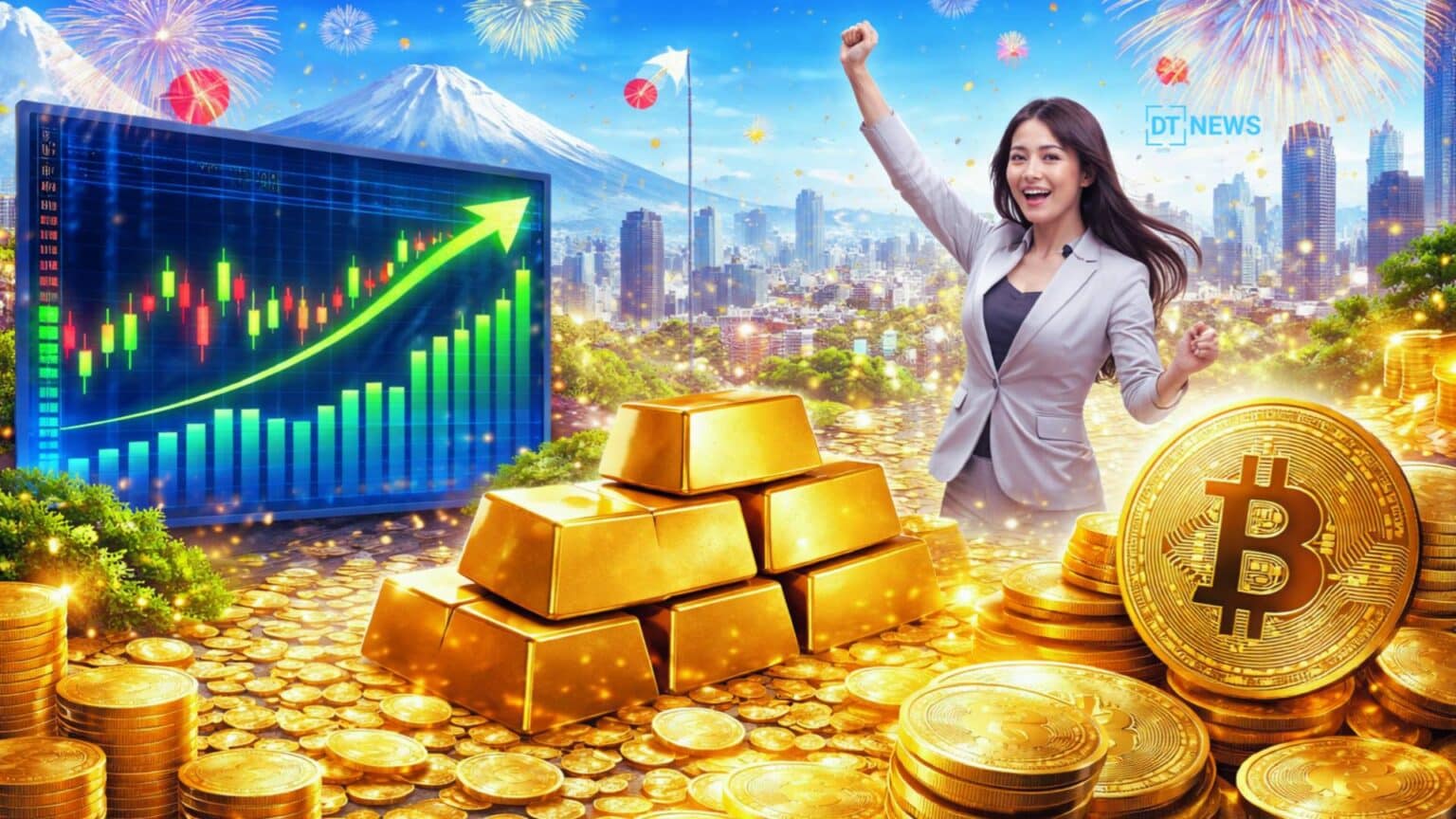 Takaichi Win Lifts Nikkei to Record High, Bitcoin Hits $72,000