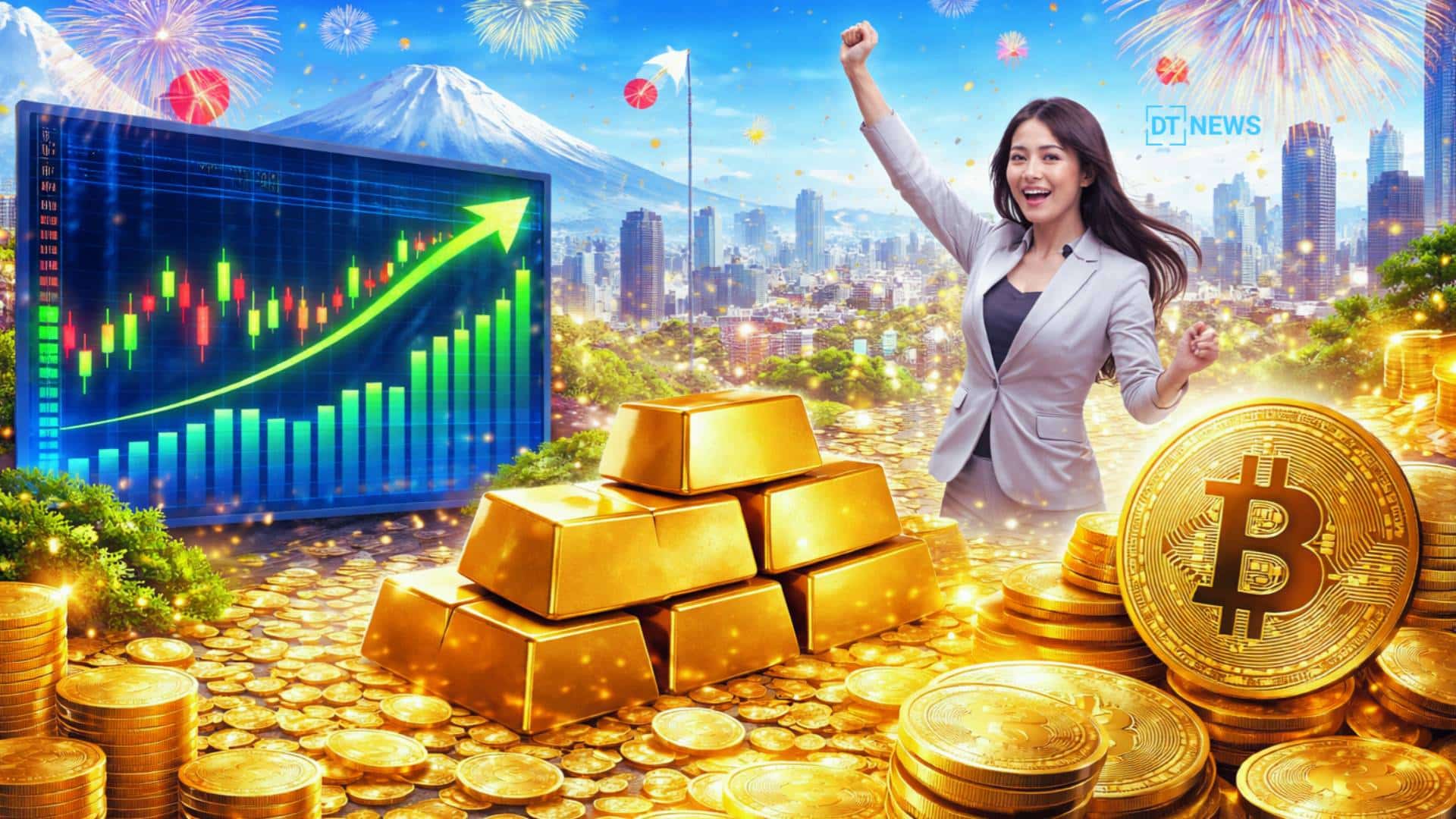 Takaichi Win Lifts Nikkei to Record High, Bitcoin Hits $72,000