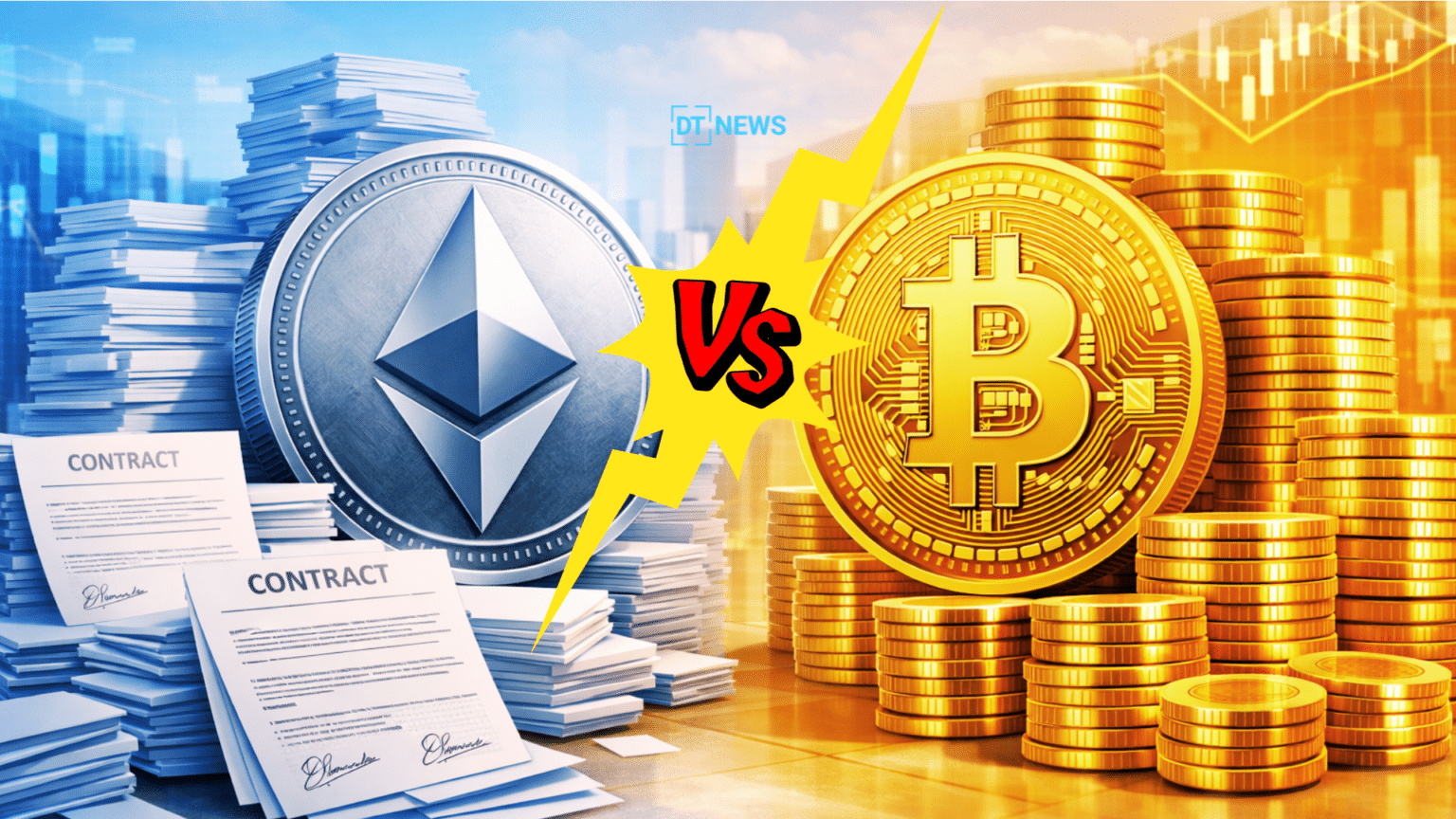 Ethereum vs Bitcoin: ETH Records 9.1M Contracts but Still Trails BTC by 1.5x