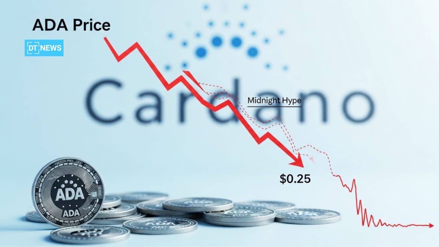 Cardano Price Prediction Weakens as ADA Falls Below $0.25 Amid Midnight Hype