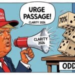 Clarity Act 2026 Odds Jump to 70% After Trump Urge Passage 