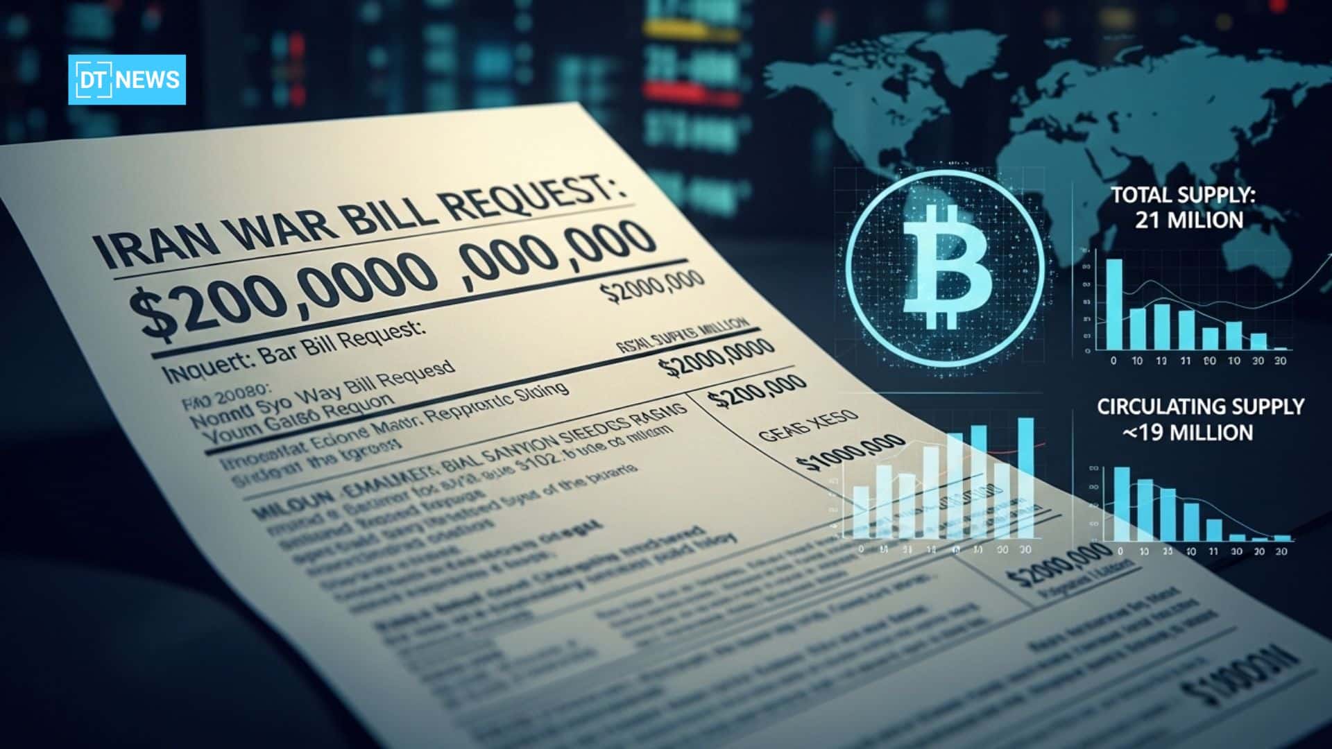 $200B Iran War Bill Dwarfs Bitcoin Supply Metrics