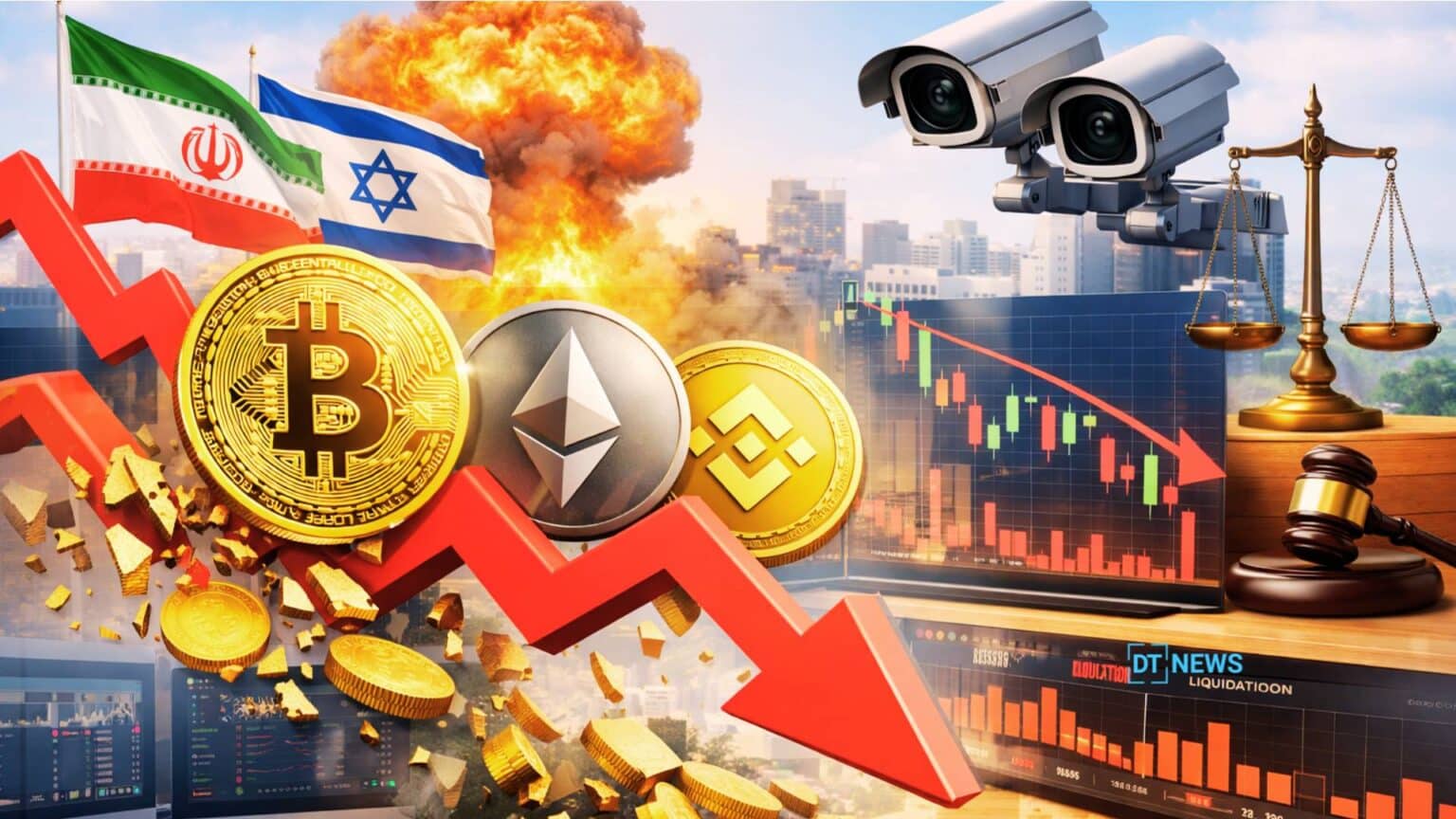 Crypto Market Sell-Off: Iran–Israel Crisis Triggers $500M Liquidations, Security Risks, and Regulatory Crackdown