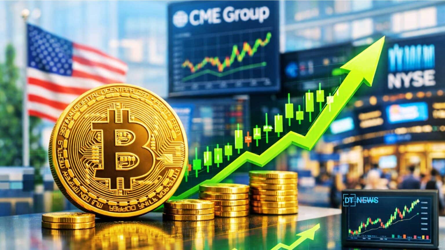 Bitcoin Price Surges 6% Towards $70K as CME Premium Jumps
