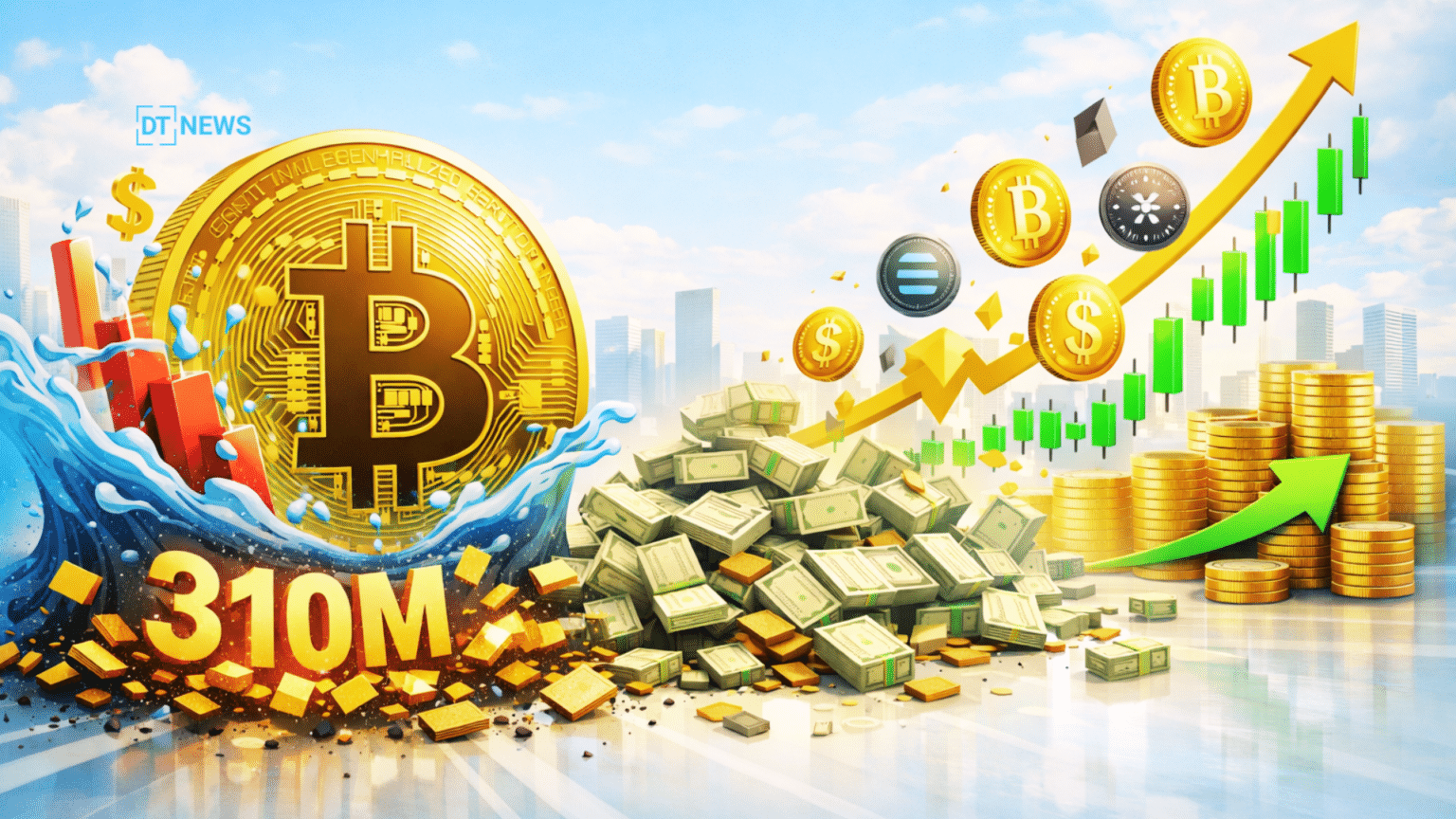 Massive $310M Bitcoin Short Liquidations Spark BTC and Altcoin Rally