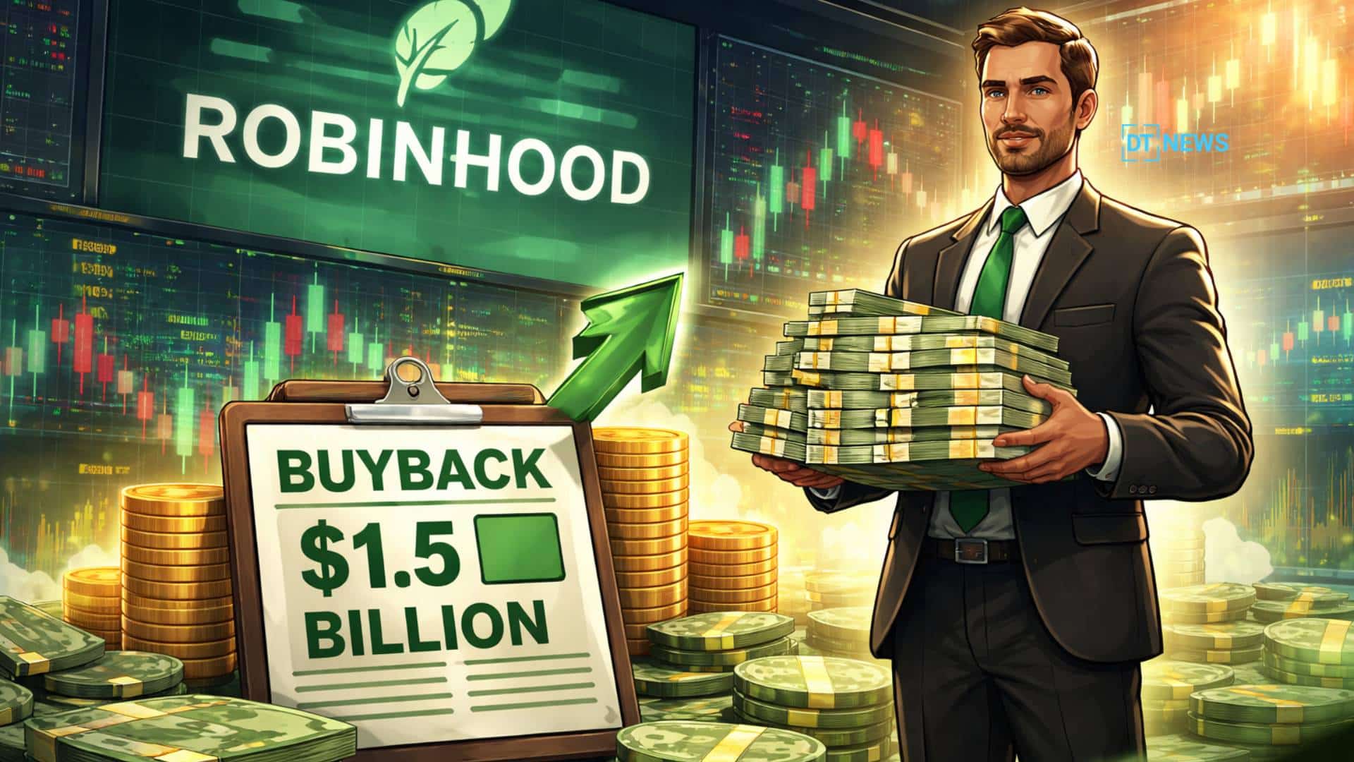 Robinhood Approves $1.5B Buyback as HOOD Extends 2026 Slide