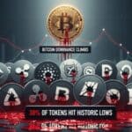 Altcoin Market Bleeds as 38% of Tokens Hit Historic Lows While Bitcoin Dominance Climbs