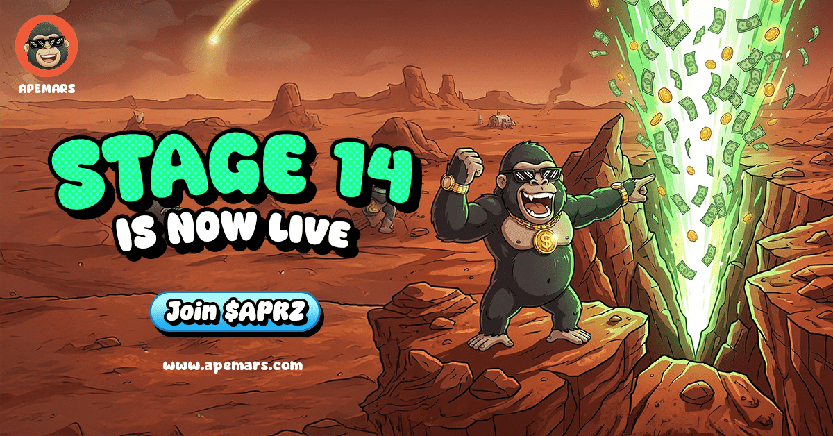 Chegou tarde nas ondas de pump do Dogwifhat e do Pippin? Não durma no APEMARS Stage 14 como a top meme coin pronta para explodir 1 image 638