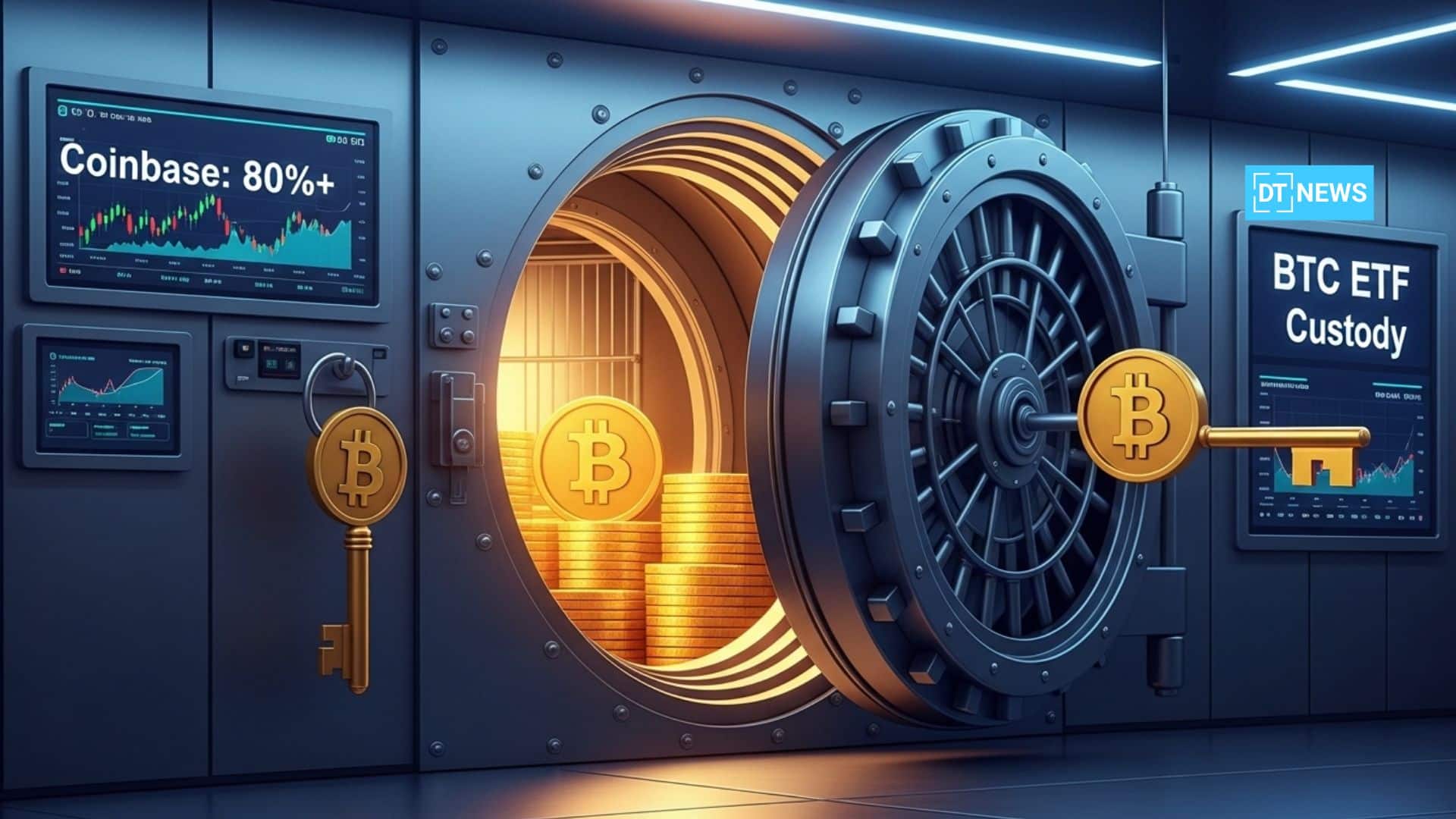 Bitcoin ETF Custody Risk Intensifies as Coinbase Dominance Surpasses 80%