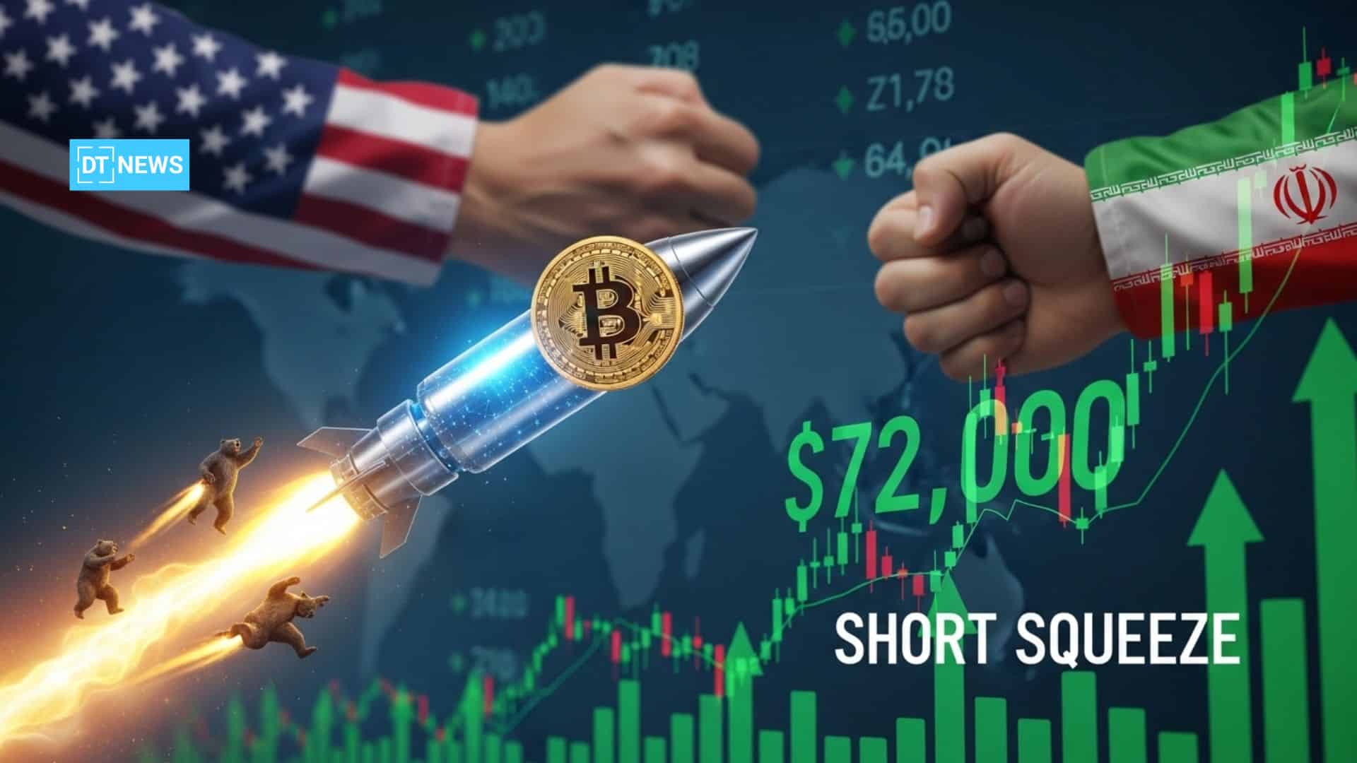 Bitcoin, Ether, and Oil Shorts Wiped Out as $427M Liquidated After US–Iran Ceasefire 45 Bitcoin Short Squeeze Wipes $427M as US-Iran Ceasefire Sends BTC Past $72K