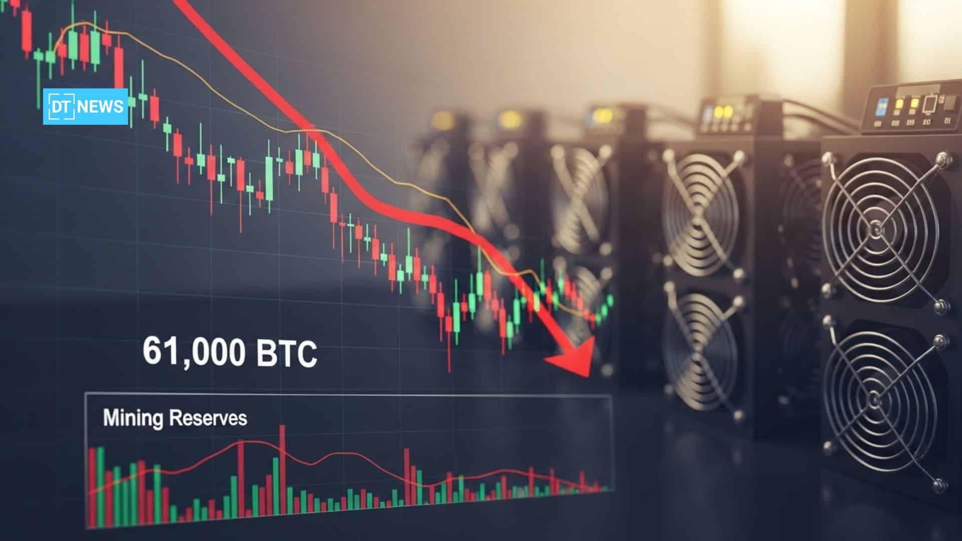 Bitcoin Miner Reserves Drop 61,000 BTC as Selling Pressure Reshapes Market Dynamics