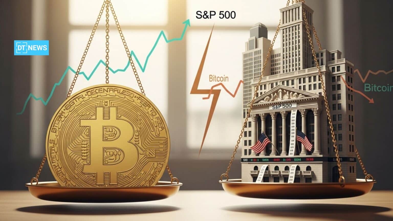 Bitcoin vs S&P 500 Correlation Hits Critical Point as Market Split Deepens
