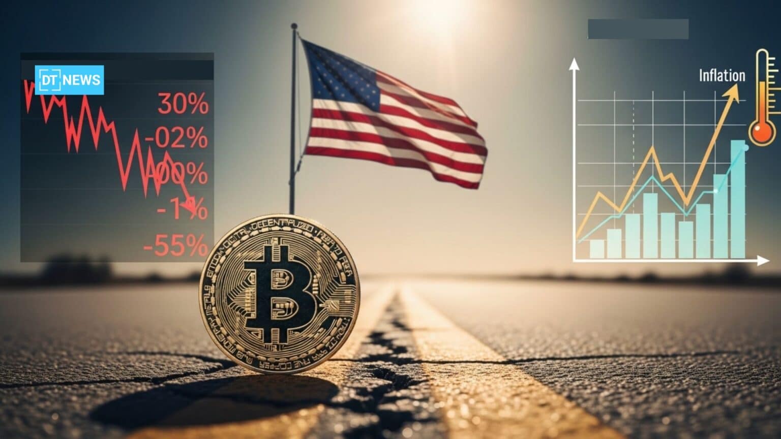 U.S. Economy Stalls While Inflation Stays Hot, Leaving Bitcoin Outlook in a Tight Spot