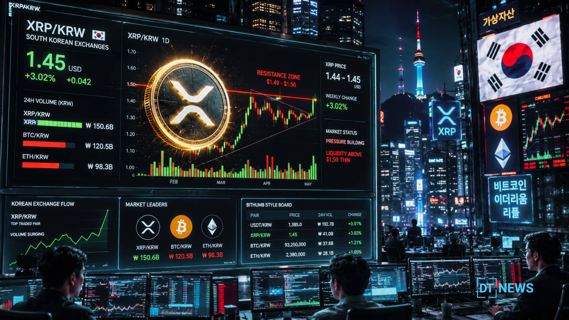 XRP Price Prediction: Korean Traders Push XRP Volume Above BTC and ETH 47 South Korean Exchanges