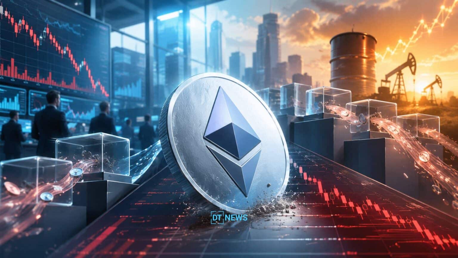 Ethereum Price Slides Near $2,100 as ETF Outflows and Oil Pressure Test Market Confidence