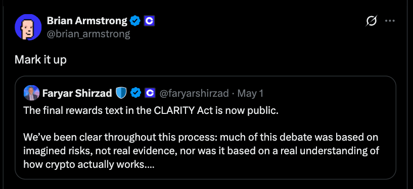 CLARITY Act Stablecoin Yield Clash