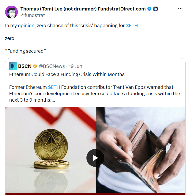 Ethereum Funding Crisis Sparks Debate Over Staking Rewards and EthLabs 47 Staking Rewards