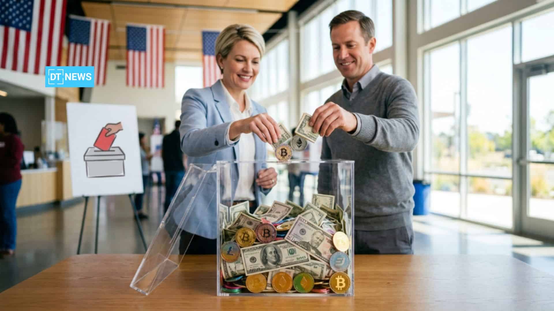 Crypto Election Donations Hit $189M as Industry Pushes CLARITY Act 46 Crypto Election Donations